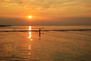 sunset, sea, paddle, water, calm, silence, clouds, nature, quiet, heaven, sun, calm, silence, silence, silence, silence, silence